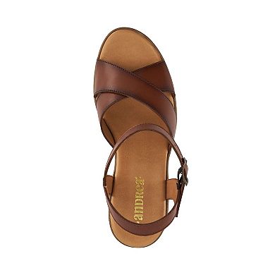 Andrea Comfort Classic Heel Ankle Strap Sandals 76401