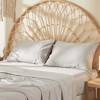 DOZ Long Staple Cotton Pillowcase Set, Soft Sateen Weave, Smooth, Breathable, Cooling