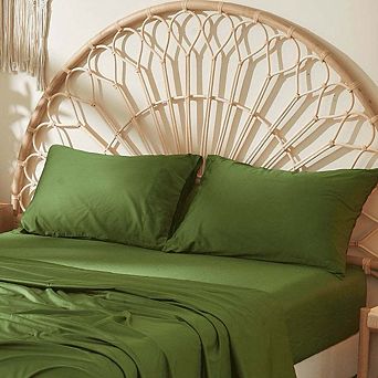 DOZ Long Staple Cotton Pillowcase Set, Soft Sateen Weave, Smooth, Breathable, Cooling