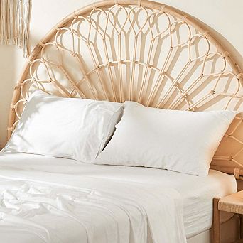 DOZ Long Staple Cotton Pillowcase Set, Soft Sateen Weave, Smooth, Breathable, Cooling