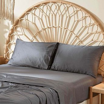 DOZ Long Staple Cotton Pillowcase Set, Soft Sateen Weave, Smooth, Breathable, Cooling