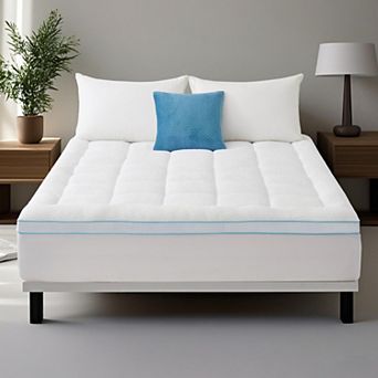 Unikome Cooling Layered Memory Foam Mattress Topper