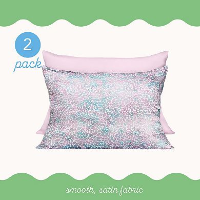 Turbie Twist 2-Pack Double Sided Satin Pillowcase Set