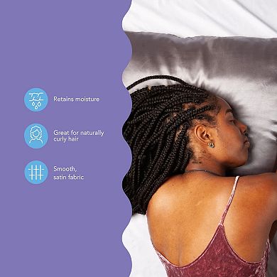 Turbie Twist 2-Pack Double Sided Satin Pillowcase Set