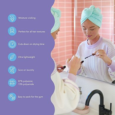 Turbie Twist Microfiber Hair Towel Wrap - 4 Pack