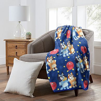 Bluey Balloon Silk Touch Throw Blanket