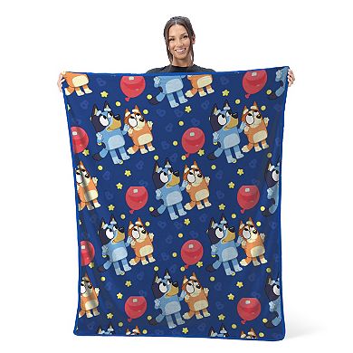 Bluey Balloon Silk Touch Throw Blanket