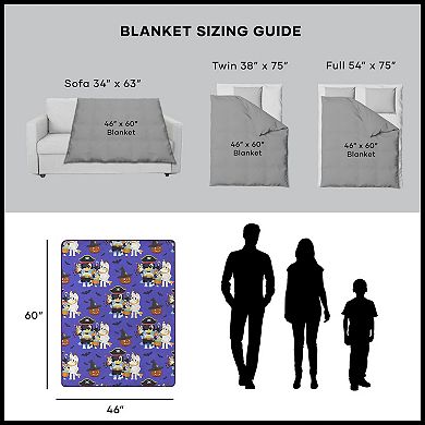 Bluey Fun Tricks Throw Blanket