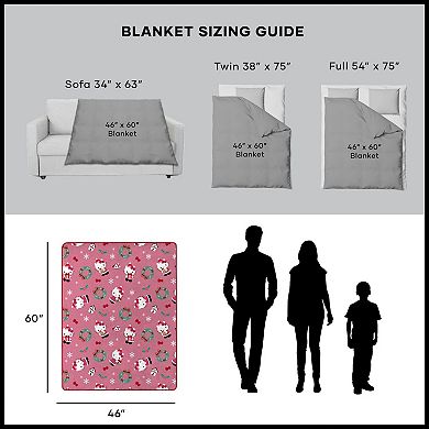 Hello Kitty Festive Silk Touch Throw Blanket