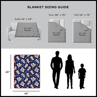 Bluey Bows Silk Touch Throw Blanket