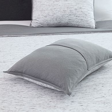 Martex Theo Cream & Charcoal Comforter Set with Shams