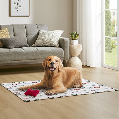 Friends Forever Dog Pet Throw Blanket & Bone Toy Set