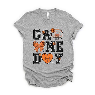 Basketball Game Day Coquette - Women's Short Sleeve Graphic T-Shirt