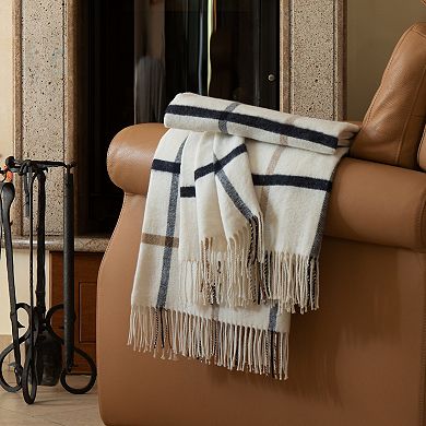 Discover Europe La Limonaia Tessuti Windopane Throw Blanket