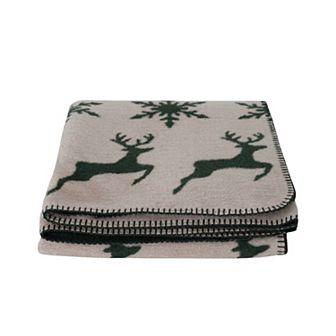 Discover Europe Fairisle Plush Throw Blanket