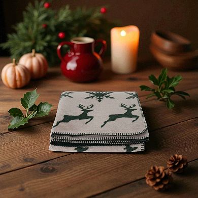 Discover Europe Fairisle Plush Throw Blanket