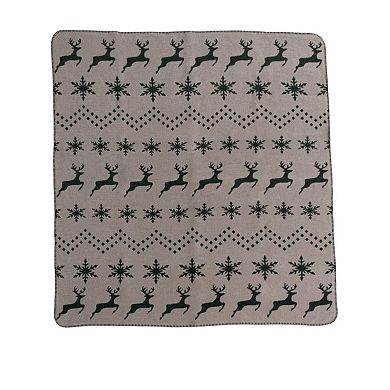 Discover Europe Fairisle Plush Throw Blanket