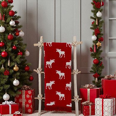 Discover Europe Cotton Edition Moose Plush Throw Blanket