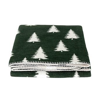 Discover Europe Cotton Edition Christmas Trees Plush Throw Blanket