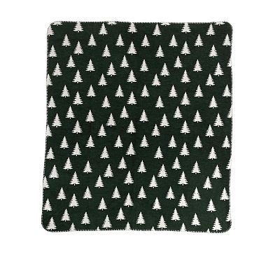 Discover Europe Cotton Edition Christmas Trees Plush Throw Blanket