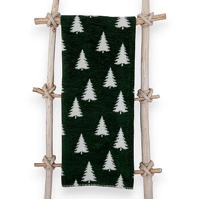 Discover Europe Cotton Edition Christmas Trees Plush Throw Blanket