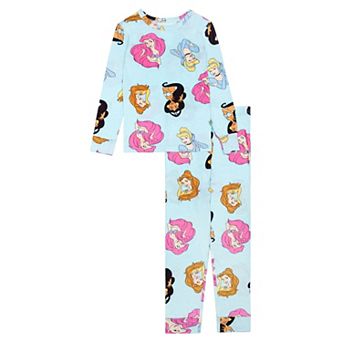 Girls 4-10 Disney Princess 2 pc Pajama Top & Pajama Bottoms Set