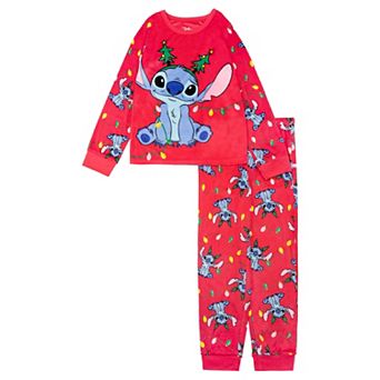Girls 4-10 Disney's Lilo & Stitch Light Up 2 pc Pajama Top & Bottoms Set