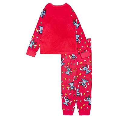 Girls 4-10 Disney's Lilo & Stitch Light Up 2-pc. Pajama Top & Bottoms Set