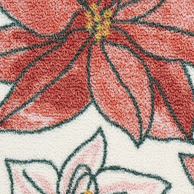 St. Nicholas Square® Poinsettia Holiday Throw Rug or Runner