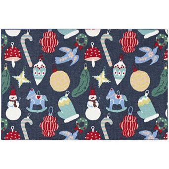 St. Nicholas Square® Holiday Ornaments 19.5" x 30" Throw Rug