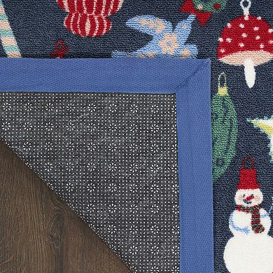 St. Nicholas Square® Holiday Ornaments 19.5" x 30" Throw Rug
