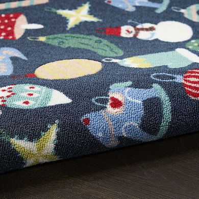 St. Nicholas Square® Holiday Ornaments 19.5" x 30" Throw Rug