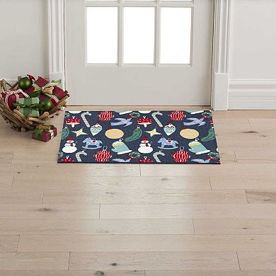 St. Nicholas Square® Holiday Ornaments 19.5" x 30" Throw Rug