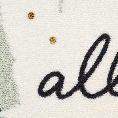 St. Nicholas Square® All Is Calm Holiday 19.5" x 30" Throw Rug