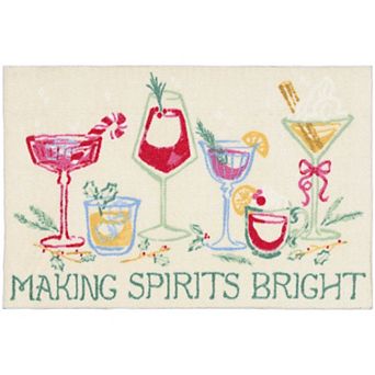 St. Nicholas Square® Making Spirits Bright 19.5" x 30" Throw Rug