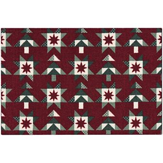 St. Nicholas Square® Quilted Holiday 19.5" x 30" Throw Rug