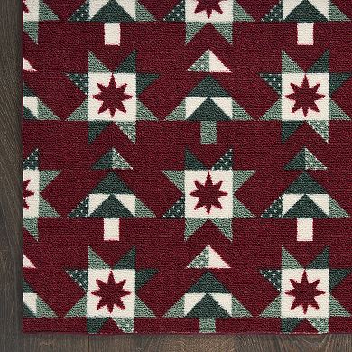 St. Nicholas Square® Quilted Holiday 19.5" x 30" Throw Rug