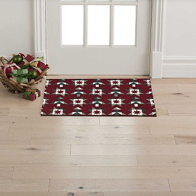 St. Nicholas Square® Quilted Holiday 19.5" x 30" Throw Rug