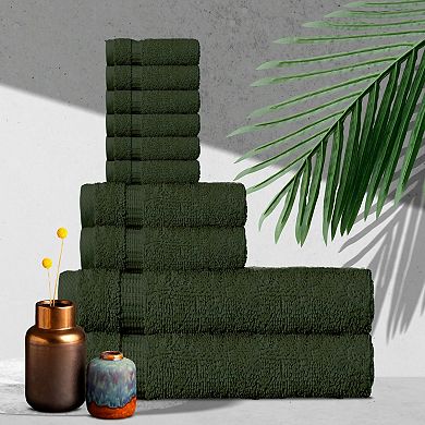 Wear Sierra Hamptons Luxury Turkish Towel Set 10-Piece, Ultra Soft Towels For Home and Spa