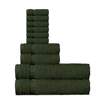 Wear Sierra Hamptons Luxury Turkish Towel Set 10 pc Ultra Soft Towels For Home and Spa