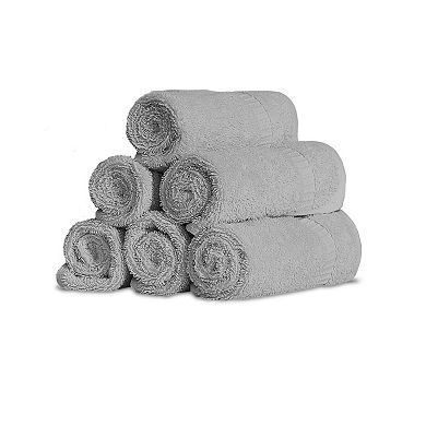 Wear Sierra Hamptons Luxury 6-Piece Washcloth Set - Unique Ultra Soft Towels for Home and Spa