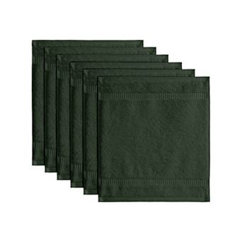 Wear Sierra Hamptons Luxury 6 pc Washcloth Set - Unique Ultra Soft Towels for Home and Spa