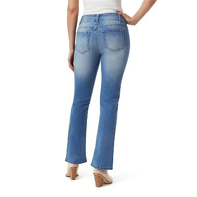 Juniors' WallFlower Luscious Curvy Mid Rise Bootcut Jeans