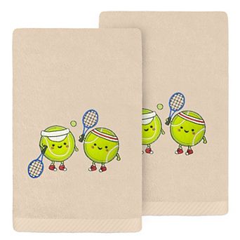 Linum Home Textiles Turkish Cotton Tennis Players Hand Towels 2 pk