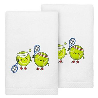 Linum Home Textiles Turkish Cotton Tennis Players Hand Towels 2 pk