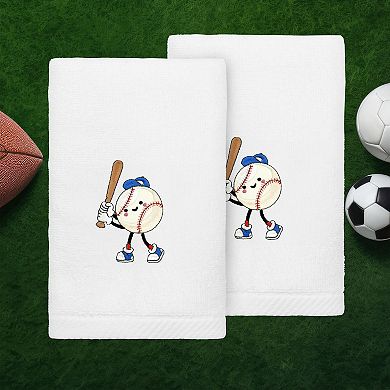 Linum Home Textiles Turkish Cotton Baseball Player Hand Towels 2-pk.