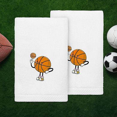 Linum Home Textiles Turkish Cotton Basketball Player Hand Towels 2-pk.