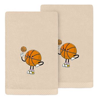Linum Home Textiles Turkish Cotton Basketball Player Hand Towels 2 pk