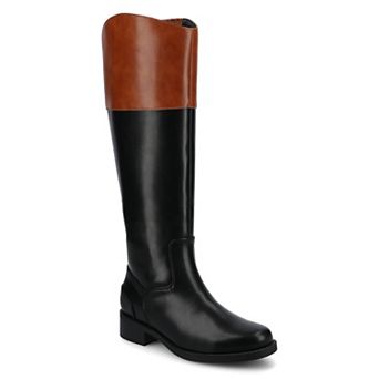 Journee Dressage Women's Knee-High Riding Boots In Regular & Wide Calf