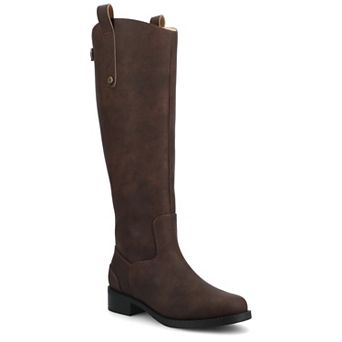 Journee Gema Women's Knee-High Riding Boots In Regular, Wide Width, Wide Calf & Extra Wide Calf